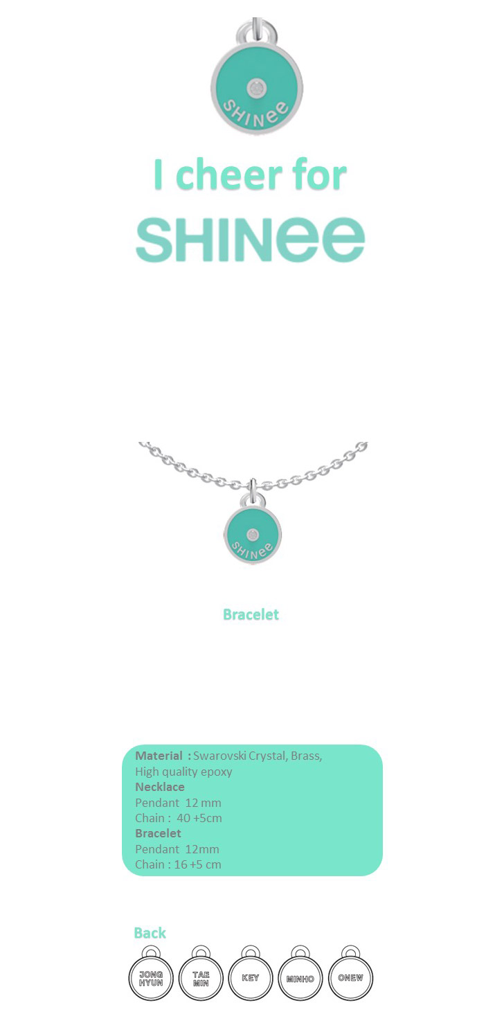 3rd Pre-Order] SHINEE Official Bracelet - I cheer for SHINee (5Kinds)